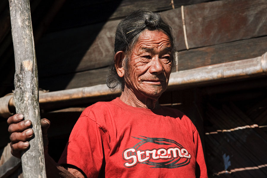  Old apatani man near Ziro